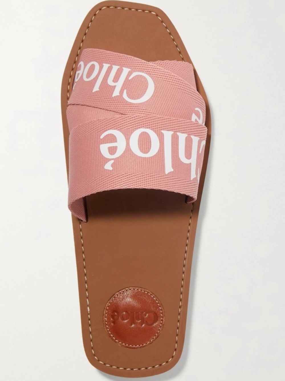 Chloe Woody Sandals in Delicate Pink